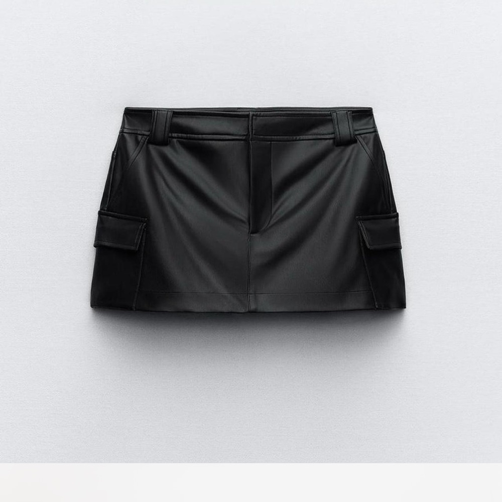Zara Black Midi Skirt